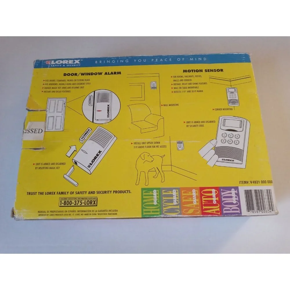 Lorex Safety & Security Home Security System AG-2634Z NEW